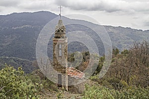 Mountain church in Apennines photo