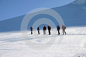 Mountain climbers photo