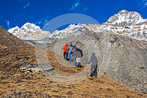 Mountain Climbers doing high Altitude acclimatisation Training