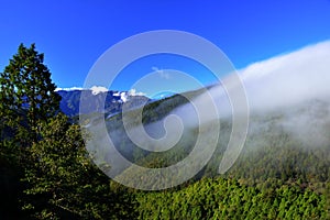 Mountain cloud landscape