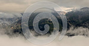 Mountain and Clouds