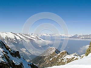 Mountain and clouds