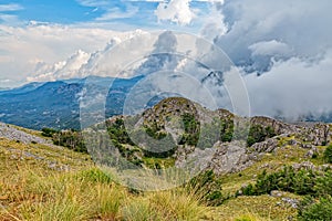 Mountain cloudy weather