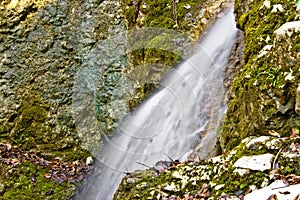 Mountain creek waterfall long exposure