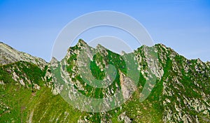 Mountain crest in the Carpathians