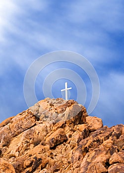 Mountain Cross and Light