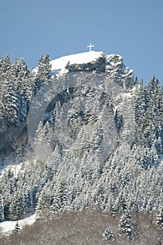 Mountain Cross In Winter photo