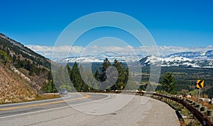 Mountain curve in the Grand Tetons