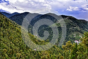 Mountain in Dalhousie with Blue Sky.