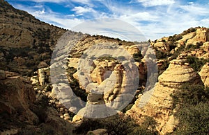 Mountain in Dana Biosphere Reserve in jordan