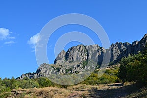 Mountain Demerji in the Crimea in the summer.