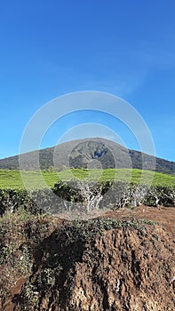 Mountain dempo blue nature travel photo