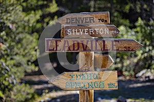 Mountain Directional Sign