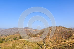 Mountain in dry season