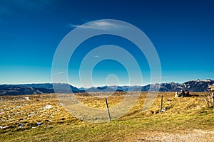 Mountain eco-sustainable tourism. Dolomiti Bellunesi National Park, Belluno, Italy