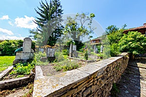 Cemetery in the Balkan village of Zheravna in Bulgaria