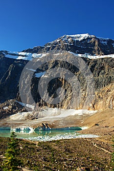 Mountain edith and glacier