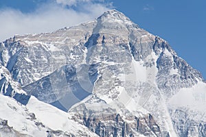 Mountain Everest in the morning