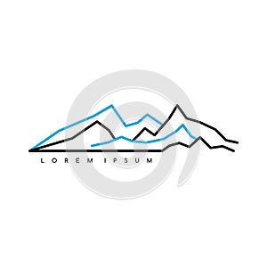 Mountain Everest outdoor adventure insignia Climbing trekking hiking mountaineering and other extreme activities logo