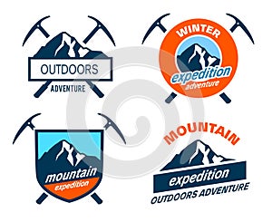 Mountain Expedition Badges - Icons