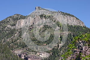 Mountain with Exposed Igneous Rock photo