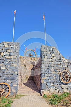 Mountain fastness entrance