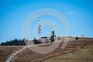 Mountain Feldberg in the black forest on a sunny day