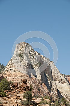 Mountain Forest with Blue Sky