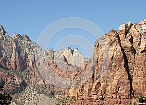 Mountain Forest with Blue Sky