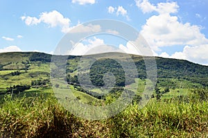 The mountain forest on the outskirts of the city of Andrelândia