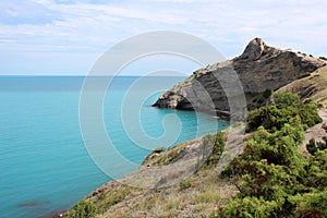 Mountain in the form of a dragon in the Crimea