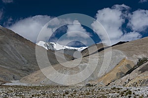 Mountain formation in Ladakh, India, Asia
