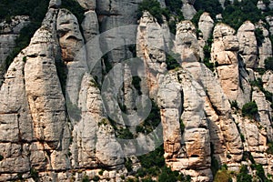 Mountain formations in Montserrat