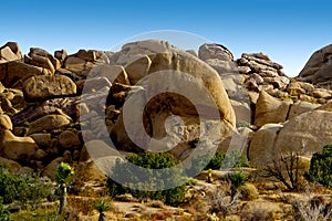 Mountain formed by huge rocks