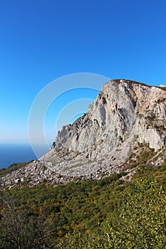 Mountain Foros on the Crimean coastline