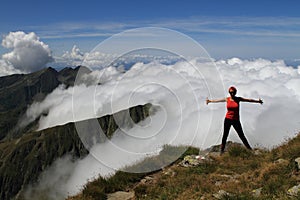 Mountain freedom hiking