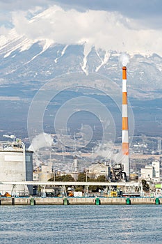 Mountain Fuji and Factory