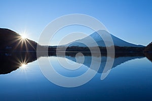 Mountain Fuji and Lake Shoji