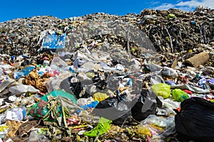 Mountain garbage is sent from urban and industrial areas.