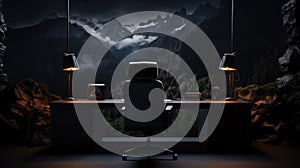 mountain gas fire place