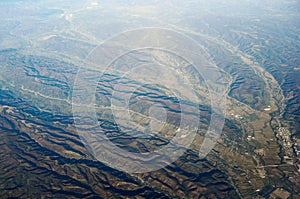 mountain in georgia aerial view of geogria photo