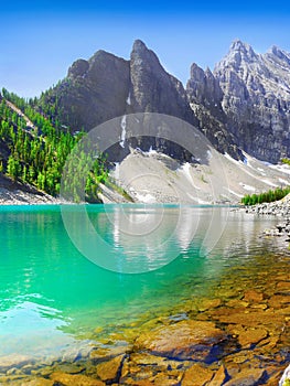 Mountain Glacial Lake