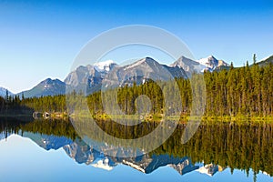 Mountain Glacial Lake Reflection