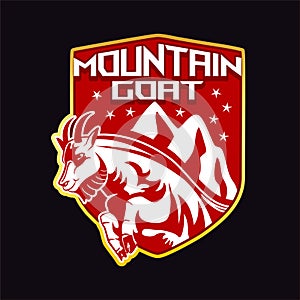 Mountain Goat emblem logo