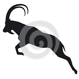 Mountain goat silhouette