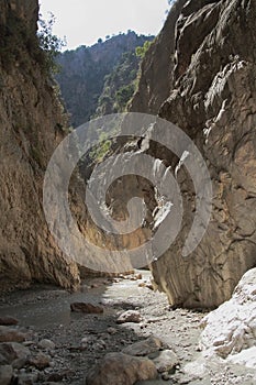 Mountain gorge. Saklikent, Turkey