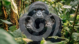 Gorilla Family Portrait