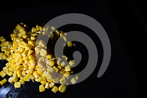 Mountain of grains corn