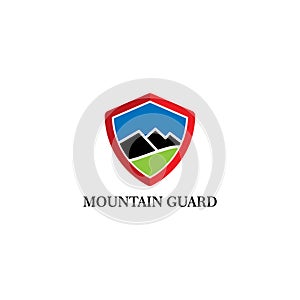 Mountain Guard Logo vector illustration concept, icon, element,and template for company