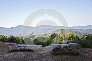 Mountain high point view in thailand